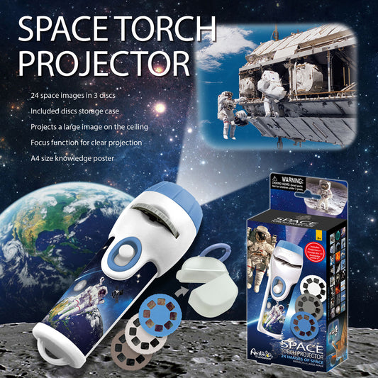 Projector en zaklamp met 3 verwisselbare schijfjes