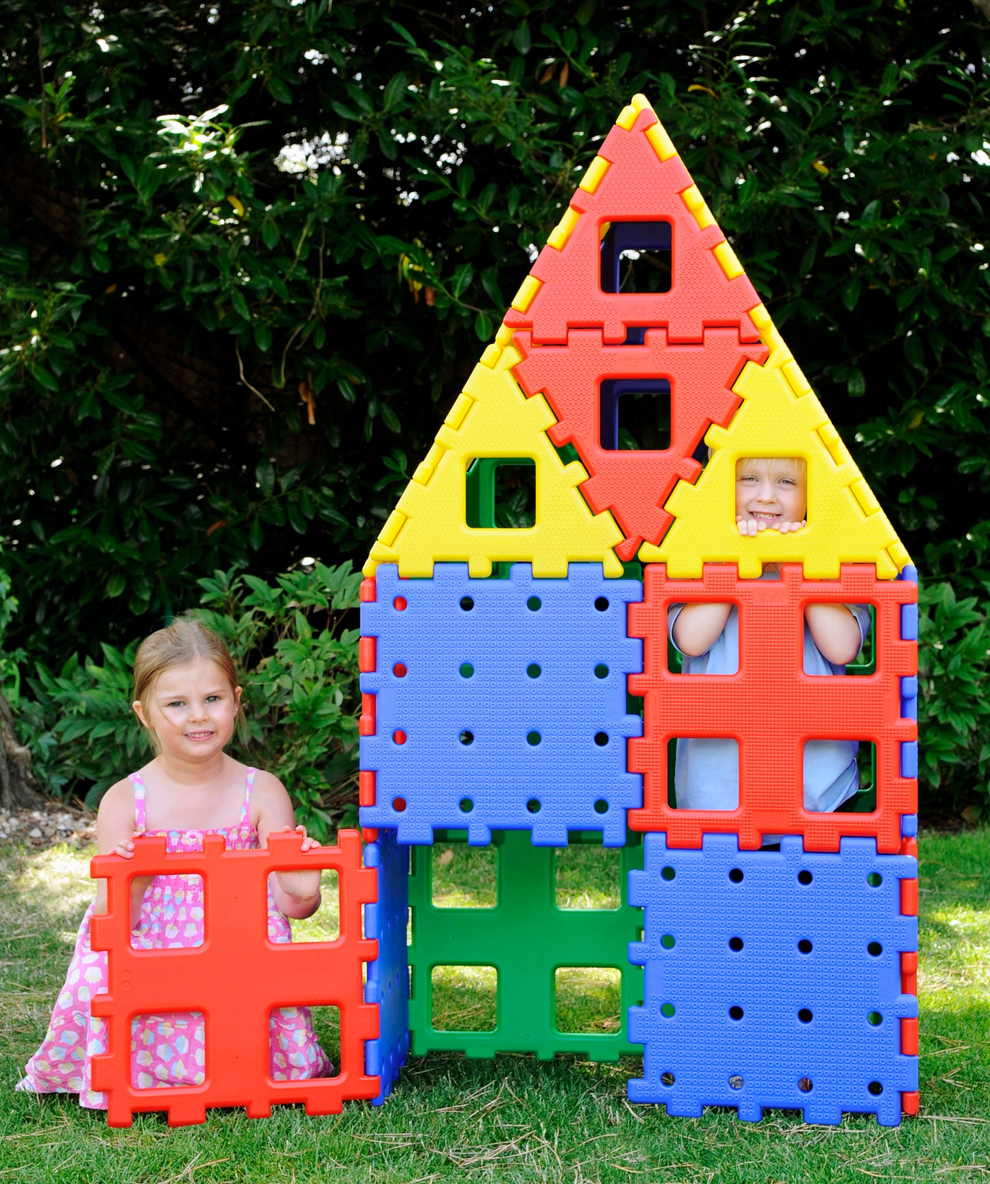XL Polydron Constructieset 24-delig – Groot Bouwmateriaal voor Kinderopvang, BSO, Onderwijs en natuurlijk thuis!