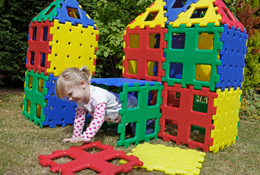 XL Polydron Constructieset 36-delig – Groot Bouwmateriaal voor Kinderopvang, BSO, Onderwijs en natuurlijk thuis!