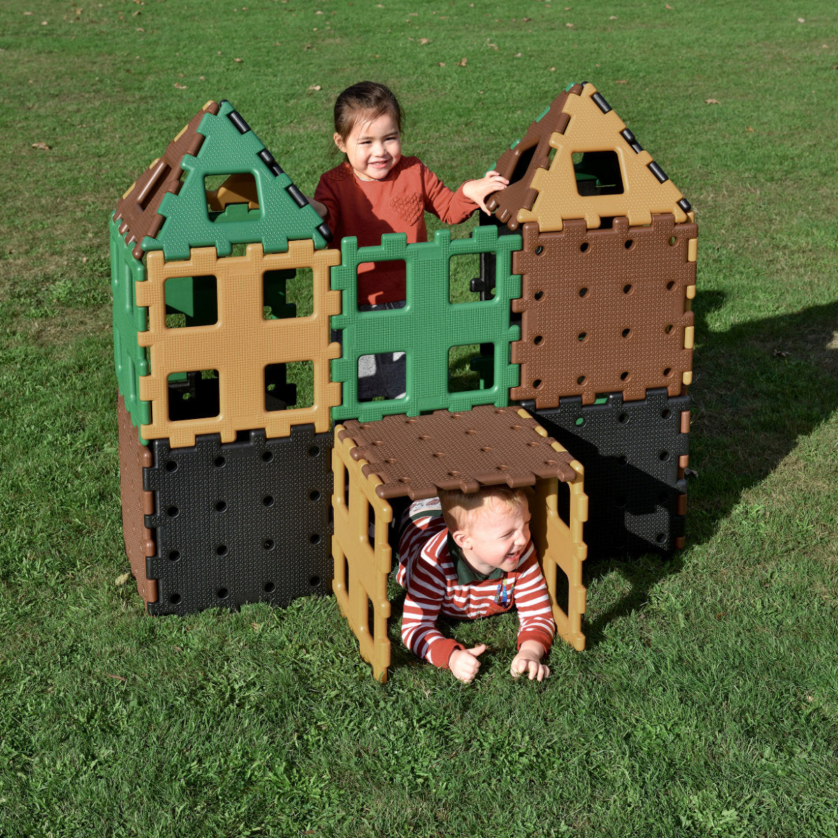 XL Polydron Constructieset 24-delig – Groot Bouwmateriaal voor Kinderopvang, BSO, Onderwijs en natuurlijk thuis!