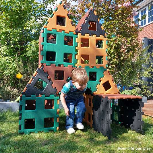 XL Polydron Constructieset 36-delig – Groot Bouwmateriaal voor Kinderopvang, BSO, Onderwijs en natuurlijk thuis!