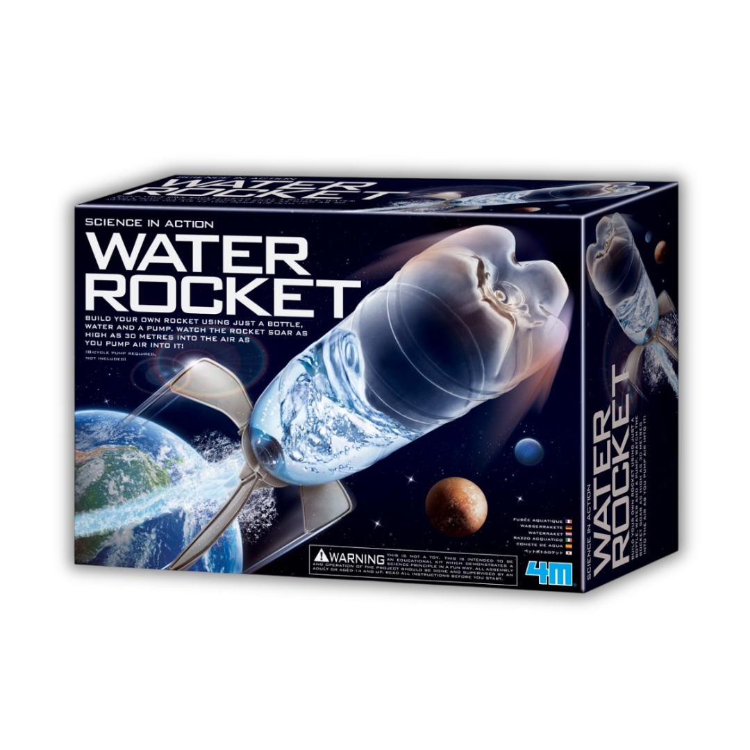 WATERRAKET, maak een raket met behulp van een fles water, 4M Science in action