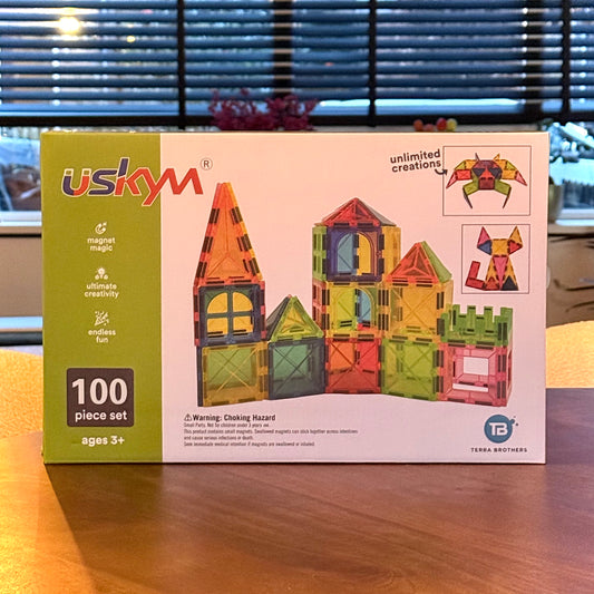 Uskym premium magnetische tegels complete 100-delige startset