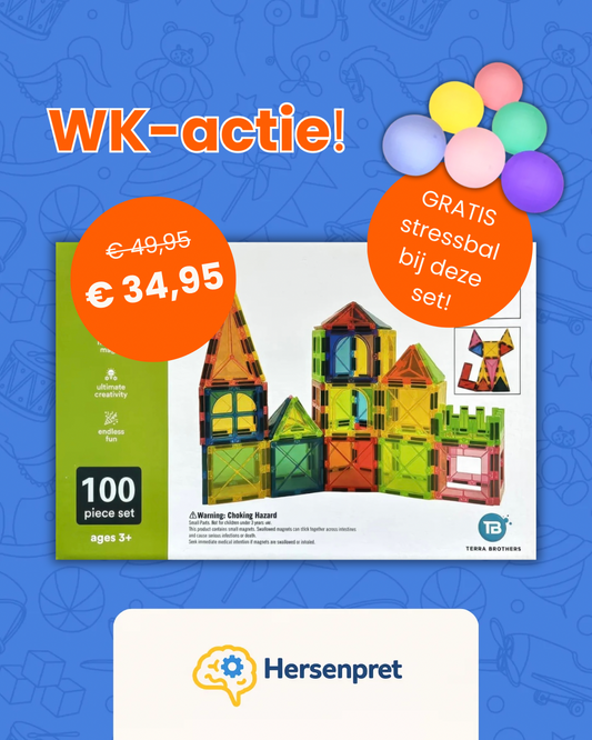 Uskym premium magnetische tegels complete 100-delige startset